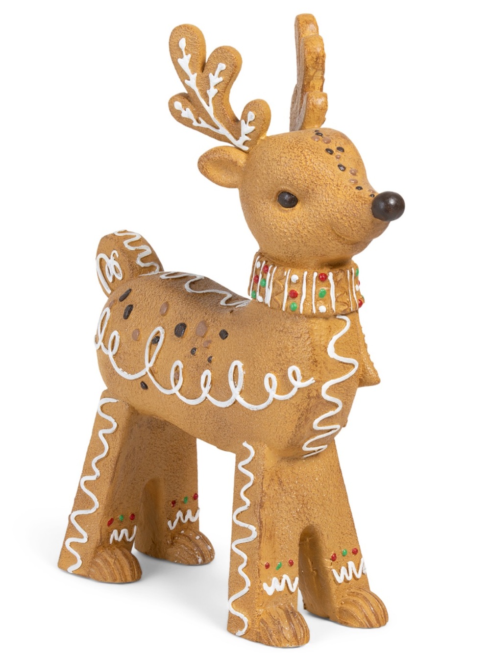 31” Christmas Gingerbread Reindeer Deer Decor Outdoor safe Peppermint & Pine NWT